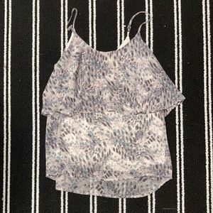 Maurices Size S Blouse Violet Pattern